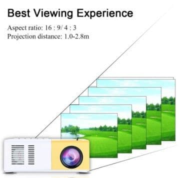 image-Portable Projector 3D Hd Led Home Theater Cinema HDMI-compatible Usb Audio Projector Yg300 Mini Projector