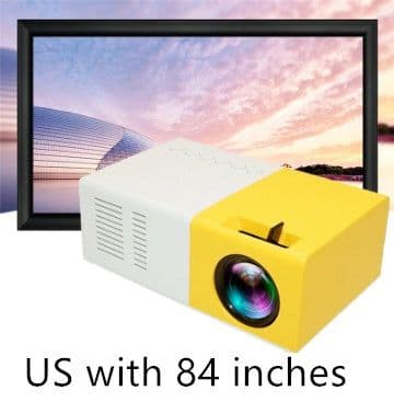 image-Portable Projector 3D Hd Led Home Theater Cinema HDMI-compatible Usb Audio Projector Yg300 Mini Projector