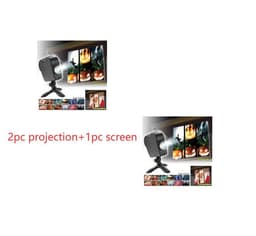 image-Halloween Christmas Laser Projector 12 Movies Disco Light Mini Window Home Theater Projector Indoor Outdoor Projector