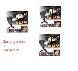 image-Halloween Christmas Laser Projector 12 Movies Disco Light Mini Window Home Theater Projector Indoor Outdoor Projector