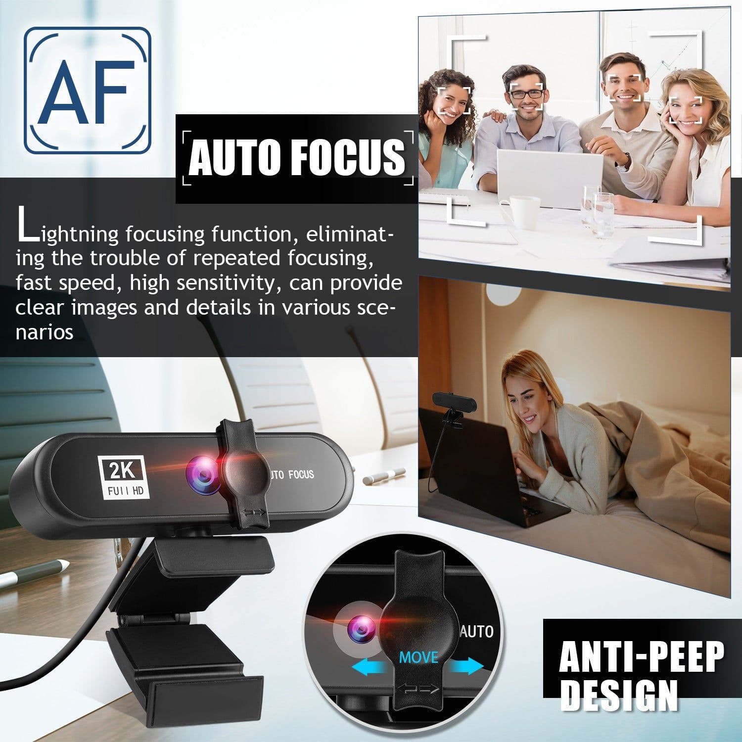 image-Beauty 4K Auto Focus Computer Camera Network USB Live Webcam