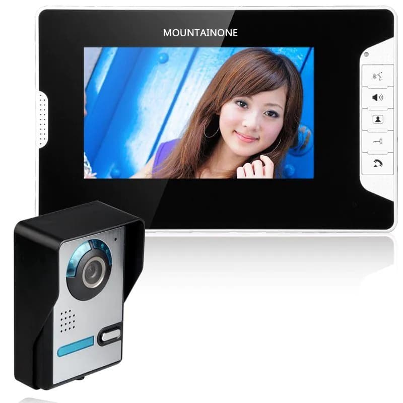 image-Shanyi Shida practical 7-inch high-definition LCD night vision waterproof adjustable angle video doorbell