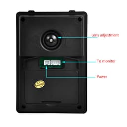 image-Shanyi Shida practical 7-inch high-definition LCD night vision waterproof adjustable angle video doorbell