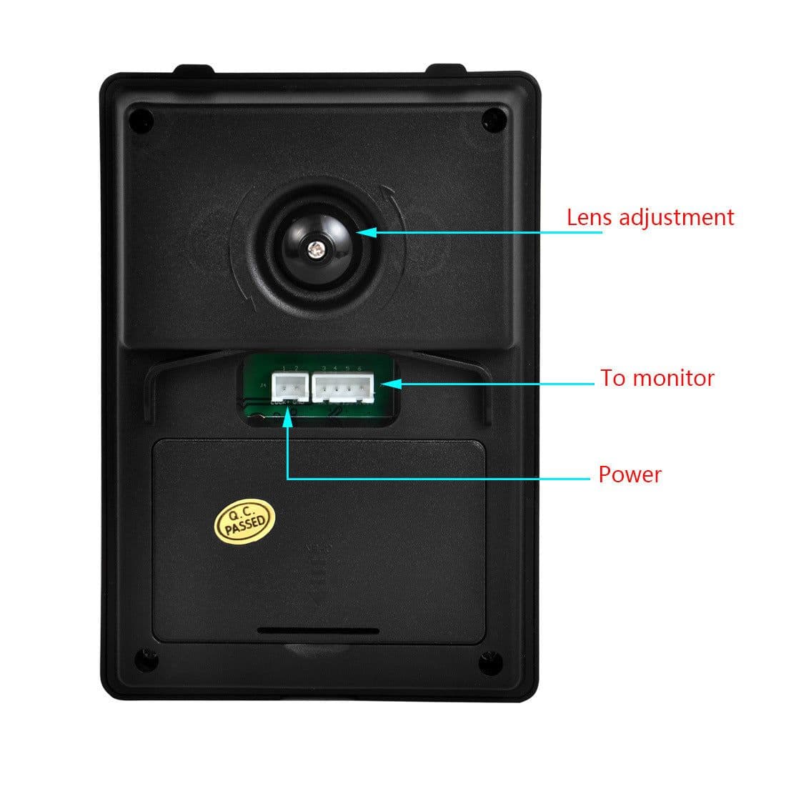 image-Shanyi Shida practical 7-inch high-definition LCD night vision waterproof adjustable angle video doorbell