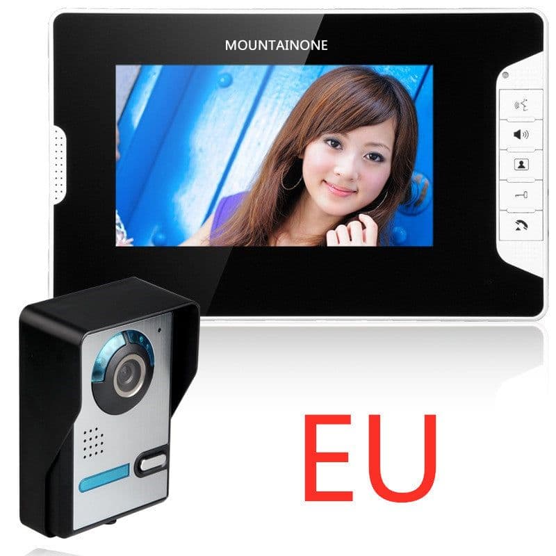 image-Shanyi Shida practical 7-inch high-definition LCD night vision waterproof adjustable angle video doorbell