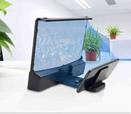 image-10 Inch Curved Screen Mobile Phone Screen Magnifier with Two Bluetooth Speaker