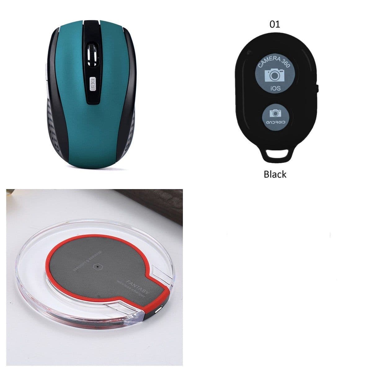 image-New Wireless Charging Dock Charger Crystal Round Charging Pad With Receiver For A-pple For Sanxing