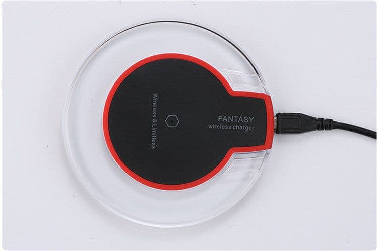 image-New Wireless Charging Dock Charger Crystal Round Charging Pad With Receiver For A-pple For Sanxing