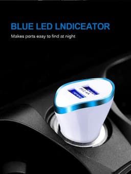 image-Car charger with dual USB