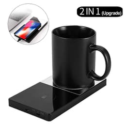 image-2 In 1 Heating Mug Cup Warmer Electric Wireless Charger For Home Office Coffee Milk