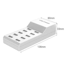 image-5V2a Charger USB multi port mobile phone charger
