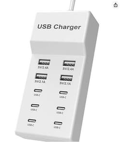 image-5V2a Charger USB multi port mobile phone charger