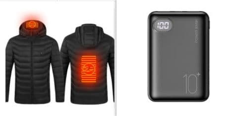 image-10000mAh two usb digital display power bank