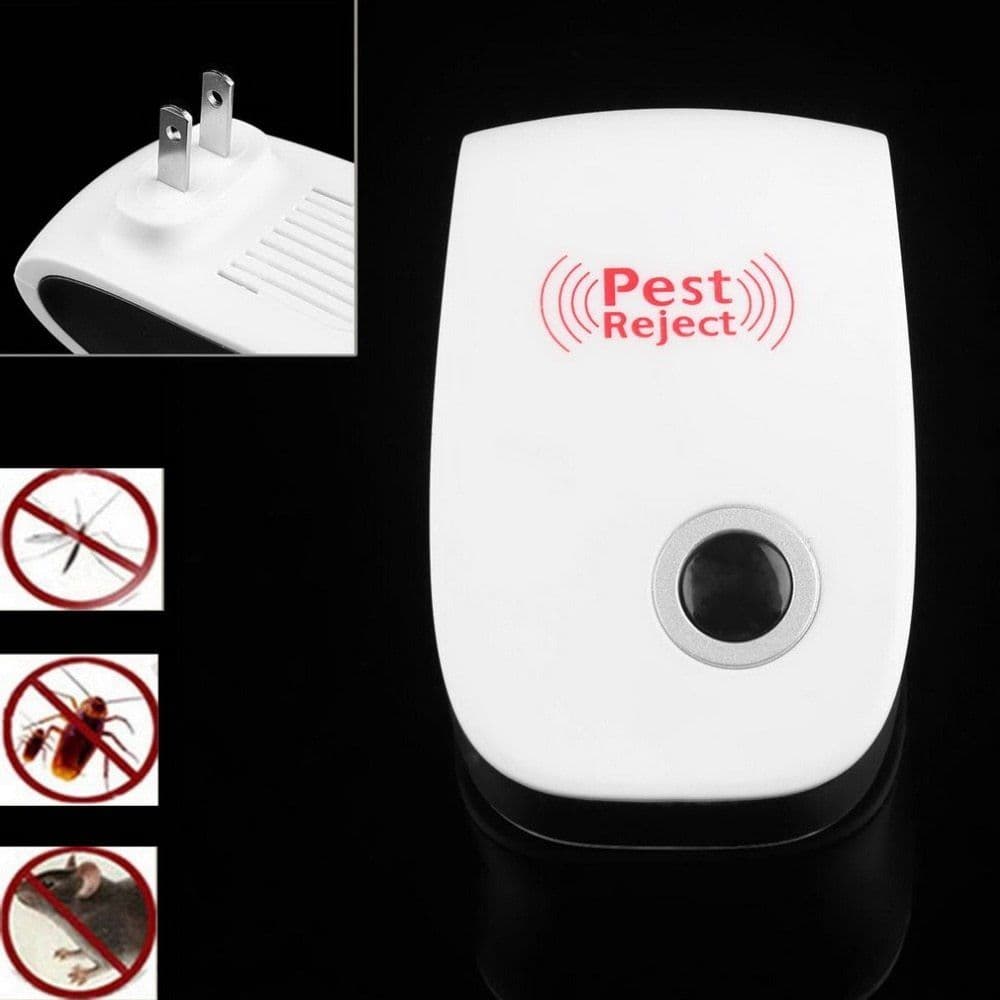 image-Electronic Ultrasonic Healthy Rechargeble Anti Mosquito Insect Pest Reject Mouse Repellent Repeller Practical Home EUUS Plug