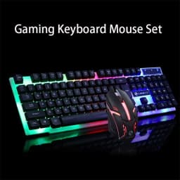 image-GTX300 Gaming CF LOL Gaming Keyboard Mouse Glowing Set
