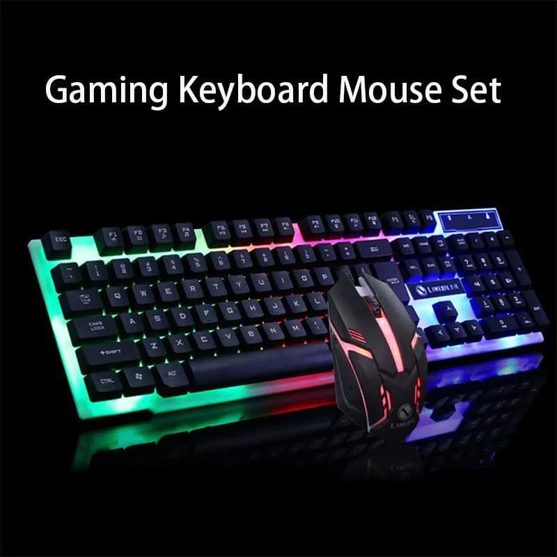 image-GTX300 Gaming CF LOL Gaming Keyboard Mouse Glowing Set
