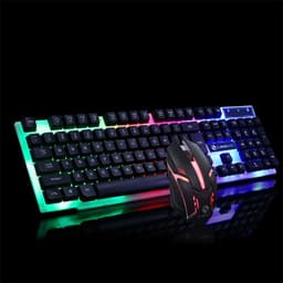 image-GTX300 Gaming CF LOL Gaming Keyboard Mouse Glowing Set