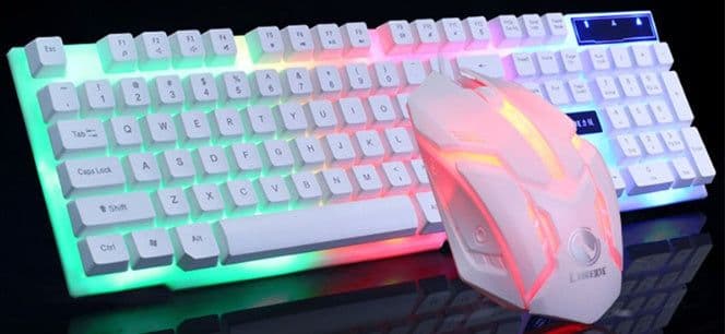 image-GTX300 Gaming CF LOL Gaming Keyboard Mouse Glowing Set