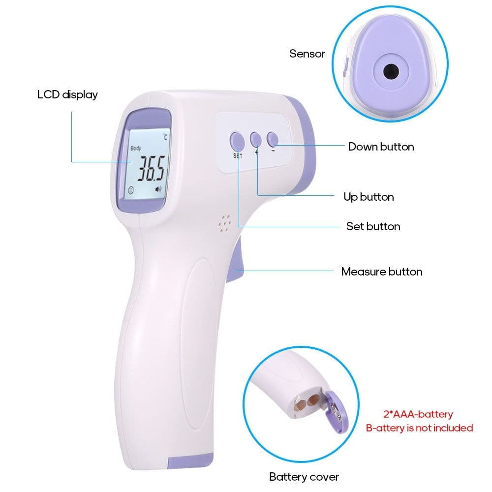 image-Infrared Thermometer Gun Non-Contact Digital IR Thermal Camera