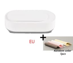 image-Clean Ultrasonic Cleaner Portable 45000Hz High-Frequency Vibration Cleaning Machine Jewelry Glasses Watch Cleaning
