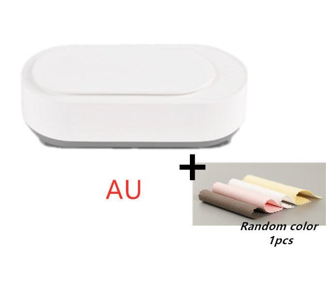 image-Clean Ultrasonic Cleaner Portable 45000Hz High-Frequency Vibration Cleaning Machine Jewelry Glasses Watch Cleaning
