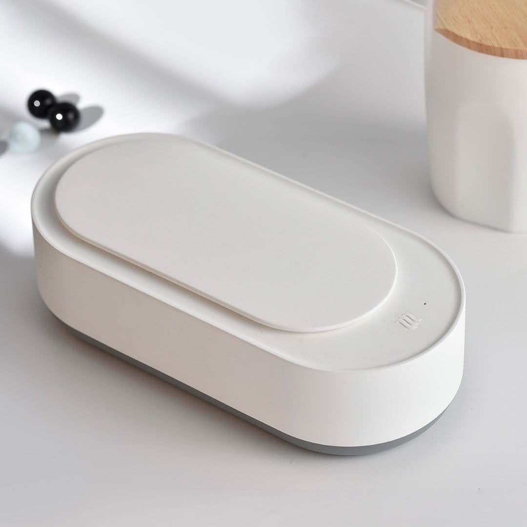 image-Clean Ultrasonic Cleaner Portable 45000Hz High-Frequency Vibration Cleaning Machine Jewelry Glasses Watch Cleaning