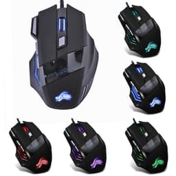 image-Wired Gaming Mouse 5500DPI 7-Color LED Backlight Optical Mouse Gamer USB 7 Buttons PC Gamer Computer Laptop Desktop Mice
