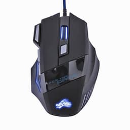 image-Wired Gaming Mouse 5500DPI 7-Color LED Backlight Optical Mouse Gamer USB 7 Buttons PC Gamer Computer Laptop Desktop Mice
