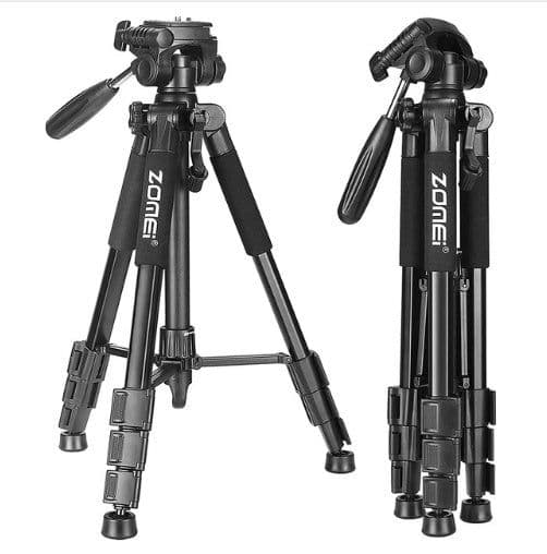 image-Compatible with Apple, New Zomei Tripod Z666 Professional Portable Travel Aluminum Camera Tripod Accessories Stand with Pan Head for Digital SLR Camera