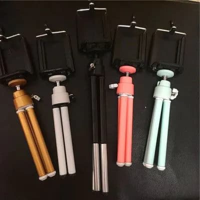 image-Compatible with Apple, Colorful digital camera Tripod stand Mini mobile phone stand Desktop photography Live selfie network red stand