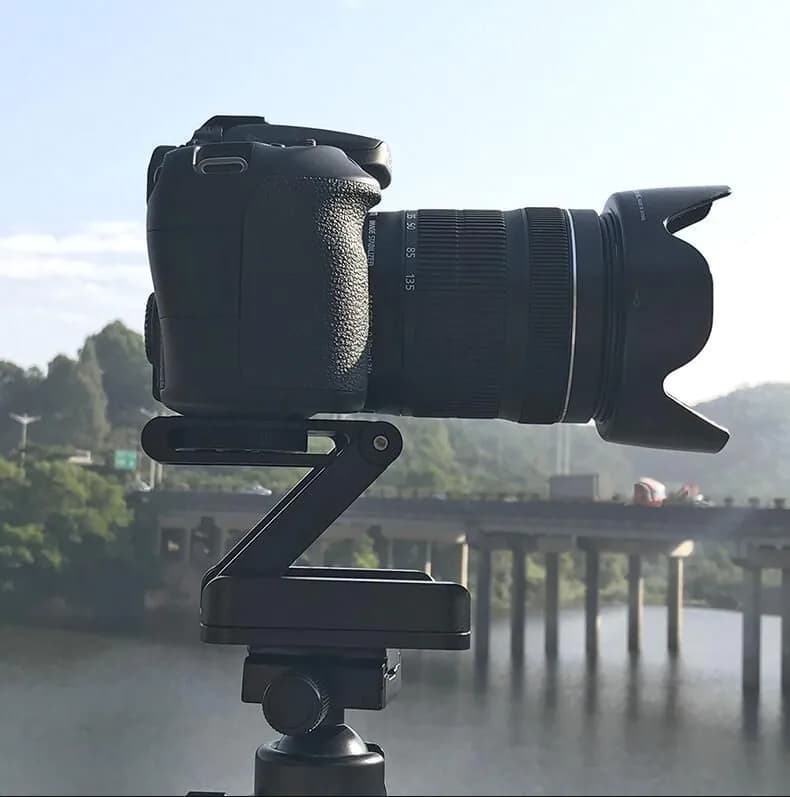 image-Compatible with Apple, Ulanzi Z Flex Tilt Tripod Head Aluminum Alloy Folding Quick Release Plate Stand Mount Spirit Level For Phones Camera