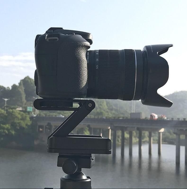 image-Compatible with Apple, Ulanzi Z Flex Tilt Tripod Head Aluminum Alloy Folding Quick Release Plate Stand Mount Spirit Level For Phones Camera