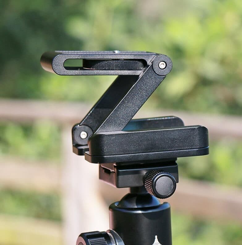 image-Compatible with Apple, Ulanzi Z Flex Tilt Tripod Head Aluminum Alloy Folding Quick Release Plate Stand Mount Spirit Level For Phones Camera