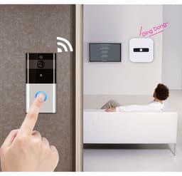 image-Marlboze 720P WIFI Visual Doorbell Wireless Intercom Doorbell PIR Motion Detection Night View SD card Video Smart Doorbell Ring