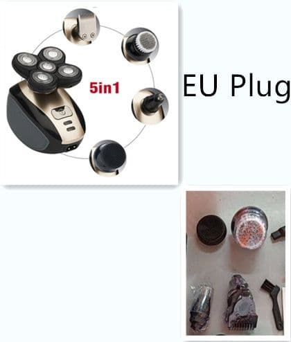 image-5 In 1 Multifunctional Electric Shaver 5 Blade Razor For Men Shaved Head Rechargeable Shaving Machine Beard Nose Hair Trimmer