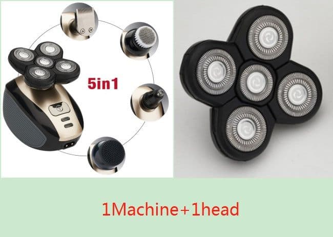image-5 In 1 Multifunctional Electric Shaver 5 Blade Razor For Men Shaved Head Rechargeable Shaving Machine Beard Nose Hair Trimmer