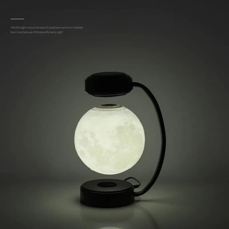 image-3D LED Moon Night Light Wireless Magnetic Levitating Rotating Floating Ball Lamp For School Office Bookshop Home Decoration
