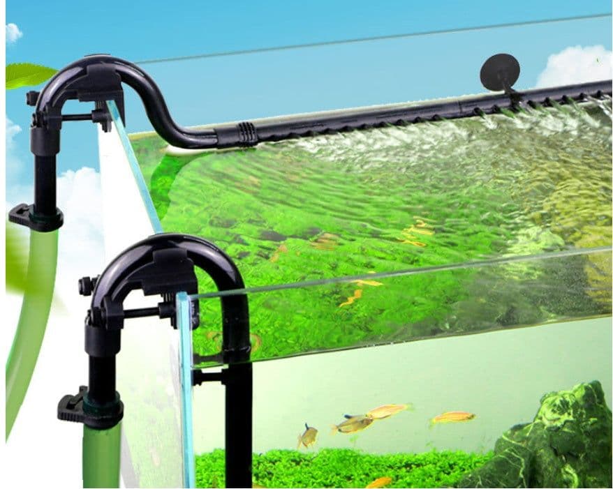 image-Fish Tank Filter Barrel Water Inlet And Outlet Accessories Rain Shower Pipe