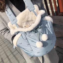 image-Pet Supplies Go Out Portable Backpack Cat Warm Chest Bag
