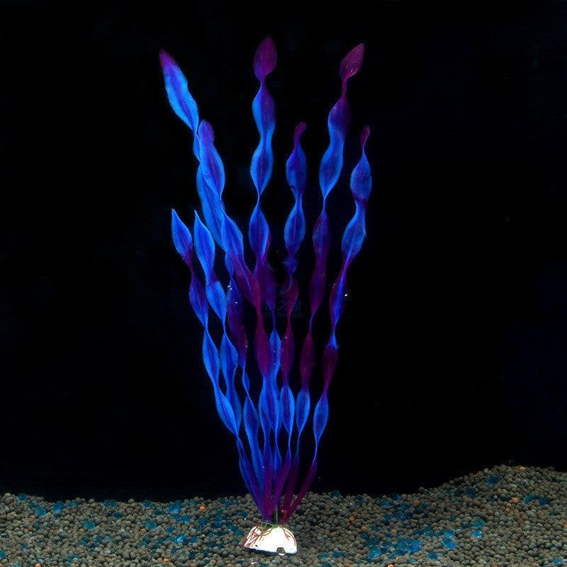 image-Aquarium Simulation Water Plants North American Fish Tank Landscaping Aquarium Decorations Fake Fish Grass Seabed Thin Strips Of Water Kelp Grass