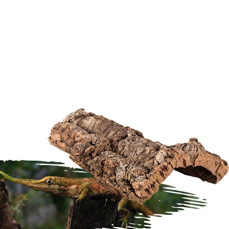image-Reptile Terrarium Landscaping Decoration Ornaments Mini Pet Snake Crawling Pet Simulation Avoiding Cave Lizards