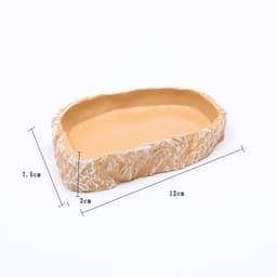 image-Water Tray Tortoise Lizard Gecko Horned Frog Sea View Aquarium Reptile Supplies