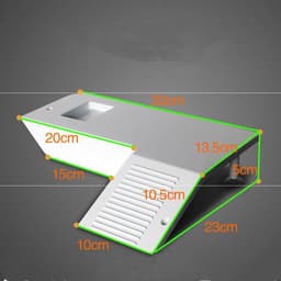 image-With Gecko Belt Feeding Sucker Horned Frog Drying Platform Turtle Climbing Reptile Floating Island Ladder Climbing Platform Lizard Trough Floating Platform