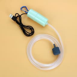 image-Aquarium Fish Tank USB Oxygen Air Pump Mute Energy Saving Supplies Portable Mini Aquatic Terrarium Fish Tank Accessories