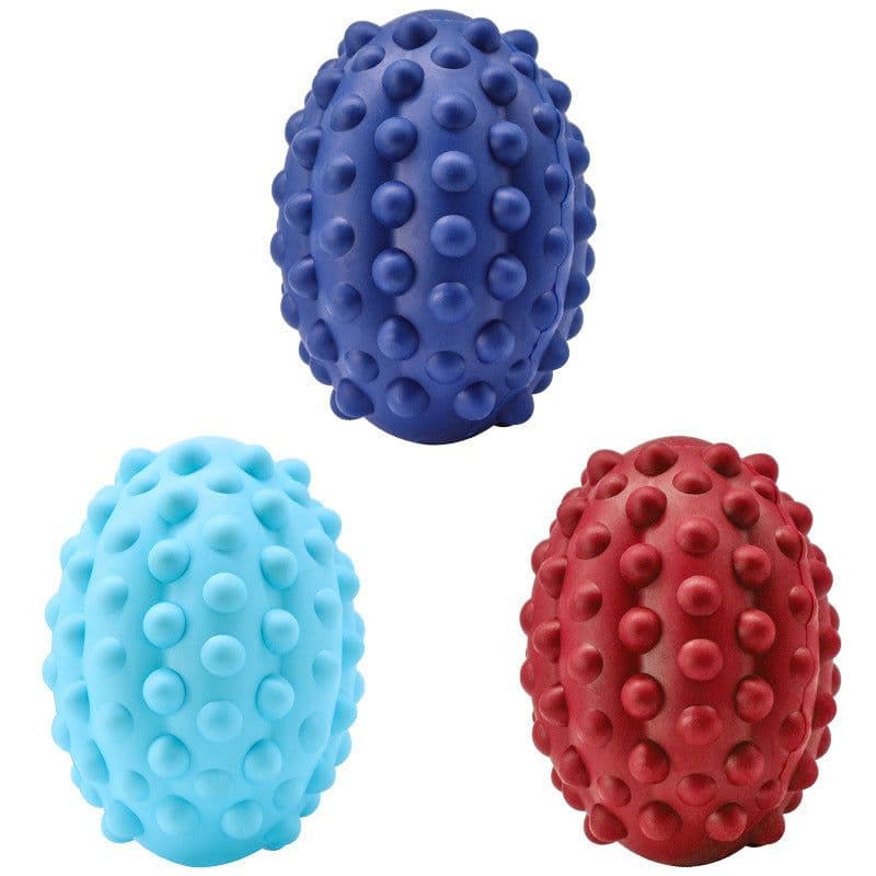 image-Pet Toy Rubber Bump Rugby Vocal Resistance Bite Wear