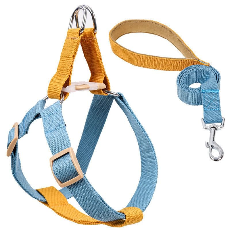 image-Color Pet Drawstring Leash Vest-style Dog Leash