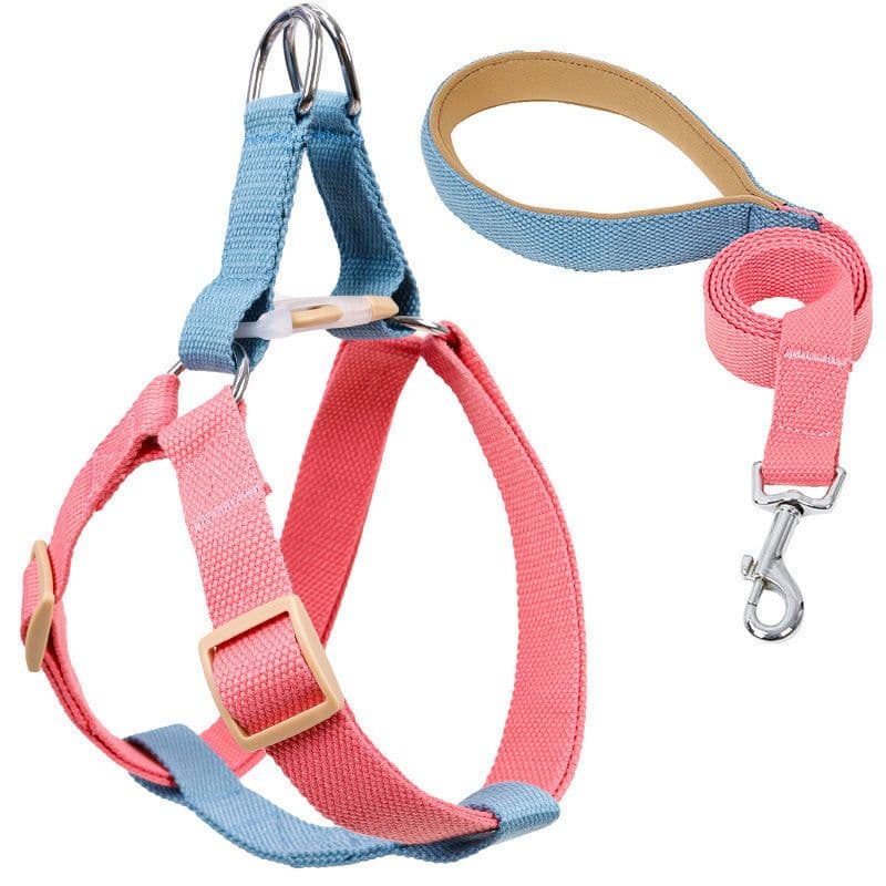 image-Color Pet Drawstring Leash Vest-style Dog Leash