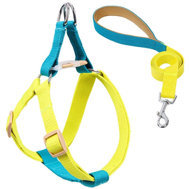 image-Color Pet Drawstring Leash Vest-style Dog Leash