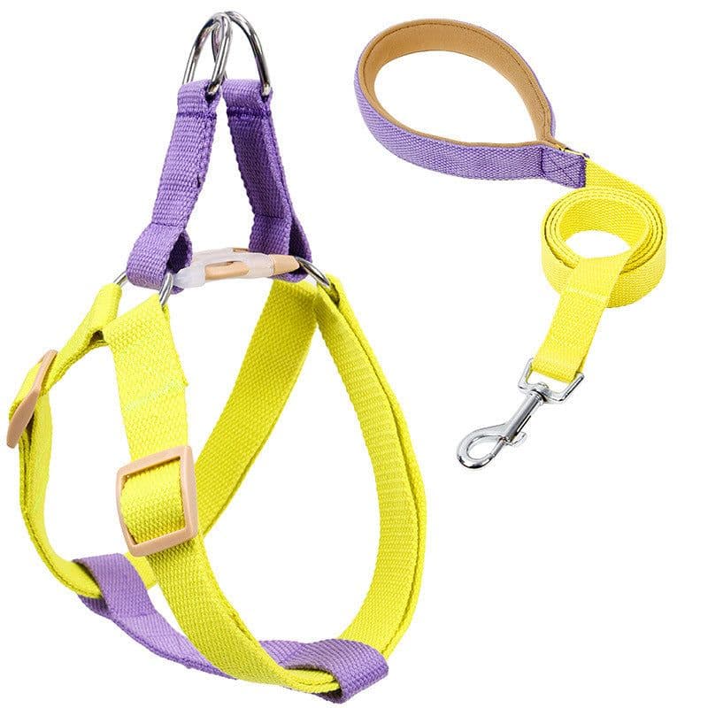 image-Color Pet Drawstring Leash Vest-style Dog Leash