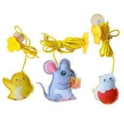 image-Cat Toys Simulated Caterpillar Cute Toys Funny Self-hey Interactive Toy Rope Grabbing Mouse Telescopic Hanging Cat Pet Supplies